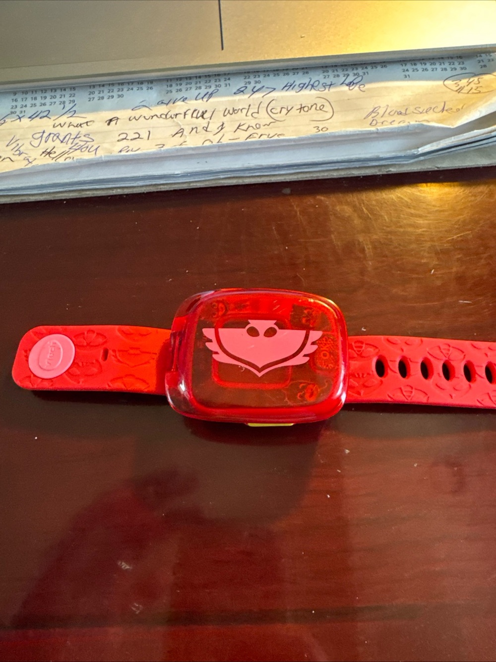 Red Kids Activity Watch with Owl Design - Brand VTech